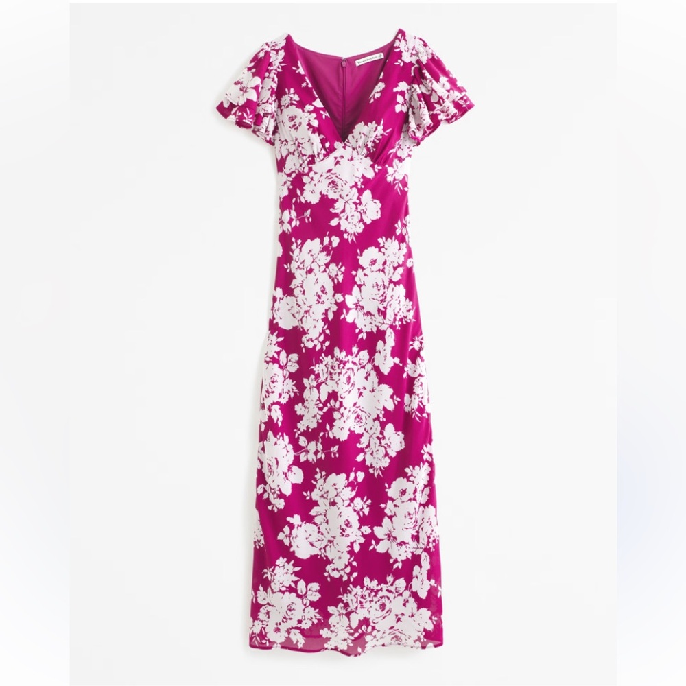 Abercrombie & Fitch Pink Floral Maxi Dress